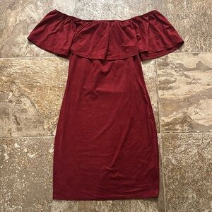 Off the Shoulder Mini Dress